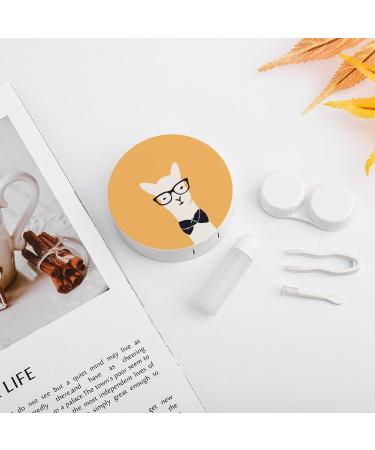 Alpaca Gentleman Contact Lens Travel Kit | Portable Cute Contact Box with Mirror | Ideal for Daily Outdoor Use - Buy Online on GoSupps.com