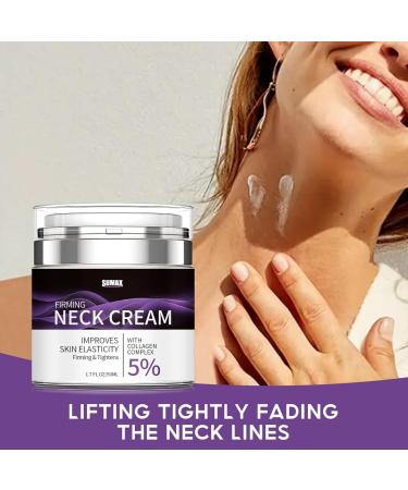 Neck Firming Cream with 5% Collagen Complex Anti Aging Neck Cream for Tightening and Wrinkles for An Even Skin Tone and Neck Lift 50ml - Buy Online on GoSupps.com