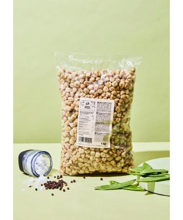 KoRo Snack Peas Salt & Pepper 1 kg - Vegan Spicy Snack for Couch Evenings - Healthy International Shipping - Buy Online on GoSupps.com