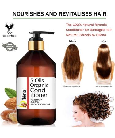  O l na Professional Hair Treatment with 5 Hair Oils and Provitamin B5 Vitamins E C Hair Mask Revitalising Moisturising Care (1000 ml) - Buy Online on GoSupps.com