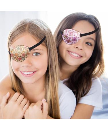 8 Pcs Adjustable Kids Eye Patches - Reusable Cute Elastic Eyepatch for Lazy Eye (Left/Right - Buy Online on GoSupps.com