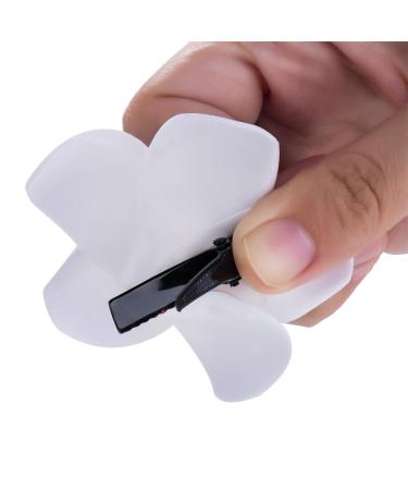 Mudder Hawaiian Plumeria Flower Hair Foam Clips 2.4 Inch - Pack of 24 - Buy Online on GoSupps.com
