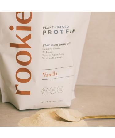 Rookie Wellness Pea Protein Powder - Vegan Meal Replacement Multivitamin & Mineral Blend Sugar & Gluten Free Vanilla (30 Servings - Buy Online on GoSupps.com
