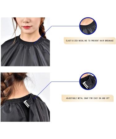 Professional Waterproof Barber Cape | Unisex Black Hair Cutting Cape | Large Salon Quality Polyester - Buy Online on GoSupps.com