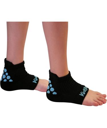 KidSole RX Gel Sports Sock for Kids with Heel Sensitivity | Severs Disease & Plantar Fasciitis Relief | Teen Size 7.5-9, Black - Buy Online on GoSupps.com