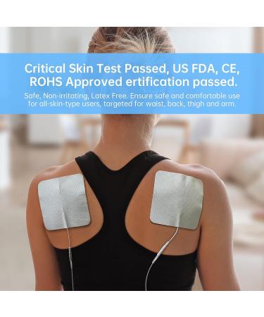 12 Pack 4'' x 4'' XL TENS Unit Replacement Pads with Holder - Compatible with AUVON TENS 7000 EMS Machine - Buy Online on GoSupps.com