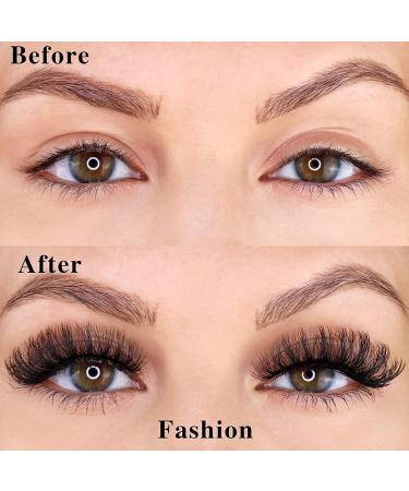 Leipple False Eyelashes 7 Pairs - Professional Reusable 8D Lashes - Natural Wispy Thick Fluffy Fake Eyelashes Faux Eyelashes (G610) - Buy Online on GoSupps.com