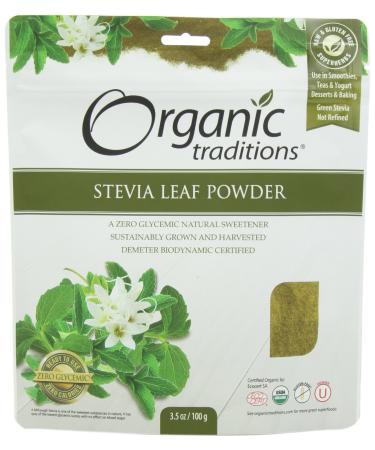 Organic Traditions Stevia Leaf Powder 3.5 oz (100 g)