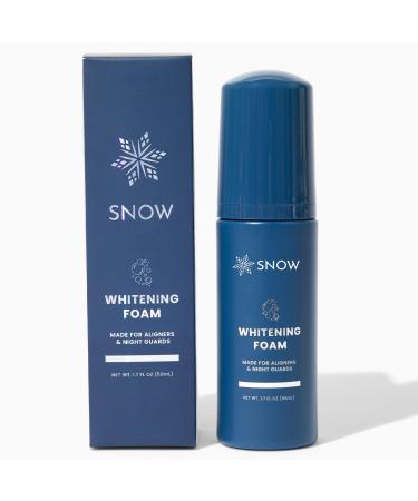 SNOW Teeth Whitening Foam - Gentle Teeth Whitening for Aligners and Night Guards Cloud-Like Spray Foam  Oral Personal Care with Hydroxyapatite and Arginine for The Teeth Enamel  1.7fl. oz.