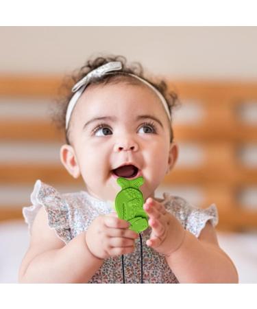 Tough Silicone Dinosaur Necklace for Kids - Chewing & Fidget Toy - Portable Sensory Bite Chain - Zonewd Green - Buy Online on GoSupps.com