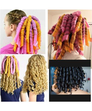 EQARD Heatless Hair Curlers Kit - No Heat Spiral Curls Rollers (36 Pack) for DIY Home Salon Styling - Buy Online on GoSupps.com