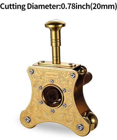 PENNY73 Desktop Bronze Carving Cigar Cutter Stainless Steel Cutting Smoking Metal Large Cigar Accessories Tobacco Scissor Guillotine - Buy Online on GoSupps.com