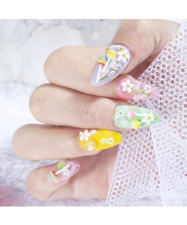 500PCS 3D Nail Charms - Butterfly, Bowknot, Flower, Heart, Pearls, Bear - Resin Nail Rhinestones for Nail Art Decoration & DIY Crafts - Buy Online on GoSupps.com