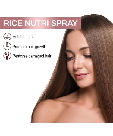 Spray anti-chute l'eau de riz un spray non gras absorption rapide qui stimule les follicules pileux. Convient aux cuirs chevelus clairsem s et convient aux hommes comme aux femmes 1Pcs - Buy Online on GoSupps.com