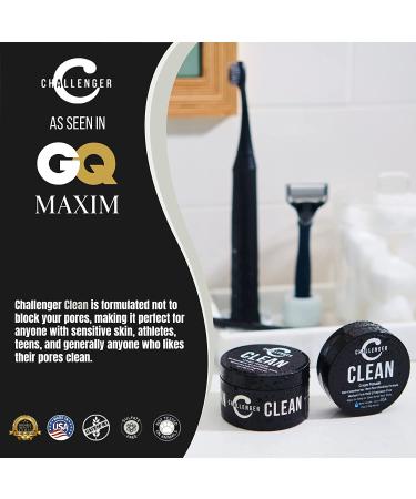 Challenger Clean Cream Pomade 3oz | Fragrance Free, Non-Comedogenic | Medium Hold, Natural Finish | Water Based, Travel Friendly | Unscented - Pack of 1 - Buy Online on GoSupps.com