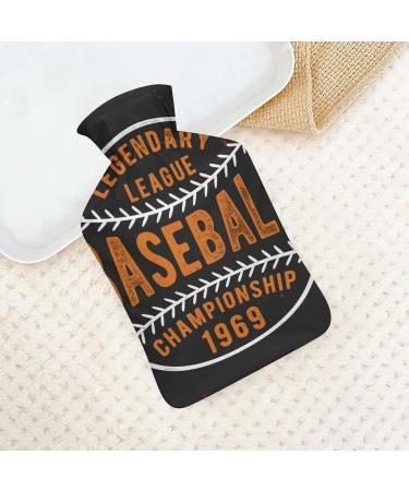 Hot Water Bottle with Lid | Baseball Rubber Therapy Bag for Pain Relief Cramps & Foot Warmer - Buy Online on GoSupps.com