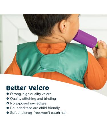Shop Tiny Twinkle Mess-Proof Toddler Bibs | 2 Pack Sand & Cinnamon - Perfect Baby Food Bibs for Ages 2-4 - Buy Online on GoSupps.com