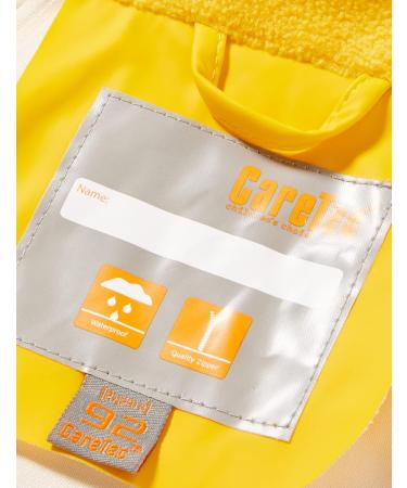 CareTec Unisex Kid's Rain Jacket Waterproof Yellow (Size 92) | PU Coating | No Fleece | Stylish Design - Buy Online on GoSupps.com