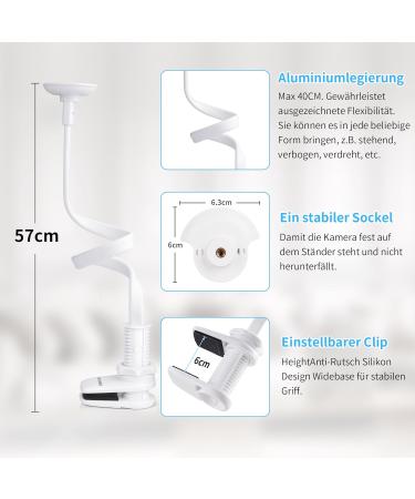 Kawa BabyPhone Bracket | Universal Baby Monitor Holder for Cot | Tool-Free Installation & No Wall Damage - Buy Online on GoSupps.com