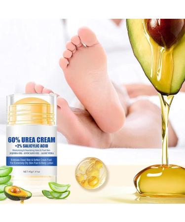 YOKIKIYO Moisturizing and anti-cracking foot cream exfoliating for the skin 60% urea plus 2% salicylic acid for dry cracked heels and feet - Buy Online on GoSupps.com
