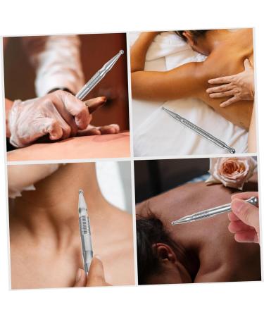Frcolor Manual Acupuncture Pen - Premium Stainless Steel 304 Facial Massage Device for Pain Relief and Wellness - Buy Online on GoSupps.com