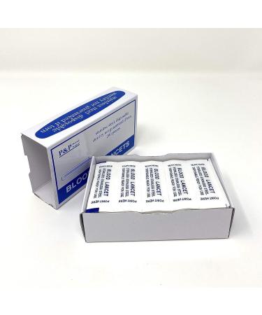 200 Pack Disposable Stainless Steel Lancets - Individually Foil Wrapped by P&P MEDICAL SURGICAL - Buy Online on GoSupps.com