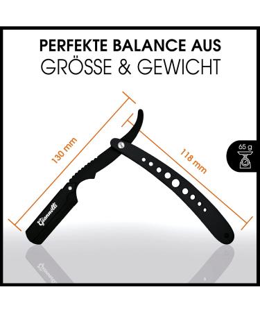 Giannotti Barber Knife Set - High-Quality Stainless Steel Razor for Men & Women | Traditional Wet Shaving | Foldable Design No Razor Planer Non-Electric - Buy Online on GoSupps.com