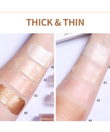 Liquid Highlighter for Face - Waterproof Smooth Face Highlighters & Highlighters for Face Contour Makeup Highlighter Makeup Highlighter Highlighter Qihuyi - Buy Online on GoSupps.com