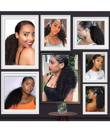 Messy Bun Hair Piece for Women Shaggy Curly Ponytail Brazilian Real Hair 10-28 Inch with Drawstring Hair Comb Ponytail Extension Hair for Black Women Hair Extensions Hair Scrunchies (Color : Black 10inch 100g Black - Buy Online on GoSupps.com