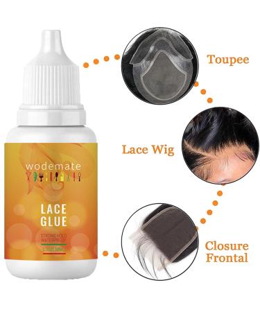 Wig Adhesive Lace Glue - Lace Front - Lace Wig Glue - Strong Hold Invisible Bonding Adhesive Hair Glue for Wigs - Waterproof Latex-Free and Oil-Resistant Wig Glue Lace Front - 1.3Oz - Buy Online on GoSupps.com
