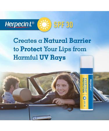 Herpecin-L Lip Balm Stick with SPF 30 - Moisturizing Lip Care for Cold Sores & Sun Protection - 0.1 Ounce - Buy Online on GoSupps.com