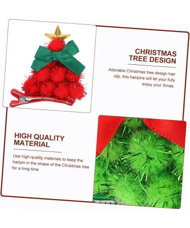 ABOOFAN 6 Pairs Christmas Tree Hair Clips Xmas Tree Barrettes Kids Festival Hair Clips Festive Alligator Hair Clips Christmas Tree Headwear Xmas Hair Clips Hair Ball Bracket Child Modeling - Buy Online on GoSupps.com