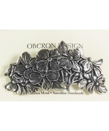 Dogwood Hair Clip: Hand Crafted Metal Barrette, Made in USA, Large 80mm Clip - Oberon Design - Buy Online on GoSupps.com