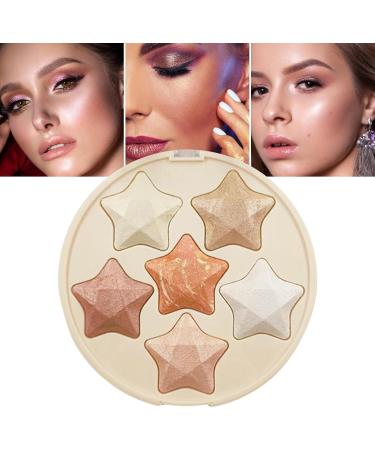 Highlighter Powder | Waterproof Long-lasting Glitter Highlighter | Women Beauty Products Cosmetics for Home Working Gathering Shopping Dating Traveling 02 - Buy Online on GoSupps.com