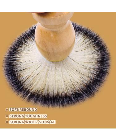 Premium 3 Pack Travel Shaving Brushes for Men - Vegan Wood Handle Hand Crafted Face Cleaning Tool | Perfect Father's Day Gift - Buy Online on GoSupps.com
