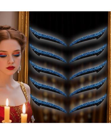 Lot de 10 autocollants rechargeables pour les yeux - Application de fard paupi res pour femme - Autocollants imperm ables pour les spectacles de danse et les spectacles sur sc ne bleu - Buy Online on GoSupps.com