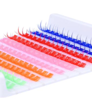 Goddvenus Wispy Colored Cluster Lashes C Curl Individual Eyelashes with Colors (6D) - Buy Online on GoSupps.com