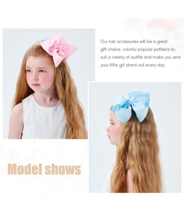 30 Pieces 6 Inch Grosgrain Ribbon Hair Bows for Baby Girls - Hair Clips & Accessories for Toddlers & Teens - Buy Online on GoSupps.com