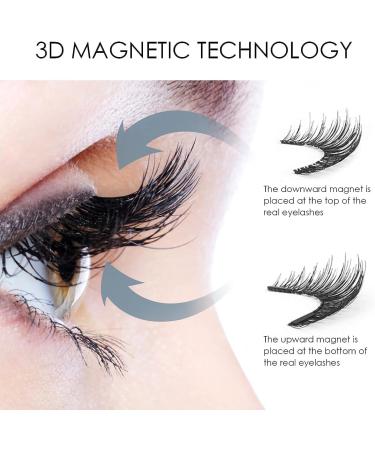 Flawless Magnetic Eyelashes Natural Look Magnetic Lashes Soft Magnets False Eyelashes No Glue No Eyeliner Needed Easy To Wear Reusable Magnetic Eyelashes Kit Easy To Wear and Remove (EM07) - Buy Online on GoSupps.com