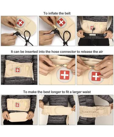 Buy Newfun Inflatable Lumbar Belt Decompression & Posture Correction Device for Muscle Pain Relief | International Shipping Available - Buy Online on GoSupps.com