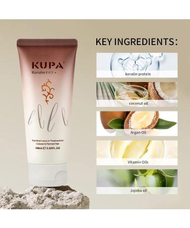 Keratin Protein Leave-In Conditioner for Dry Damaged Hair - Heat Protection & Moisture Cream - Color Safe Deep Repair with Coconut Oil & Wheat Amino Acids - 3.38 Fl Oz - Buy Online on GoSupps.com