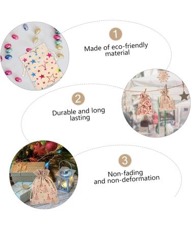 KONTONTY 1 Set Countdown Candy Bag Calendars Candy Bags Christmas Drawstring Bag Wrapper Number Pendant - Buy Online on GoSupps.com