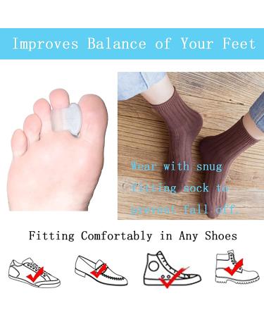 MENOCADY 12-Pack Gel Toe Separator for Bunions - 1/4 Thick Big Toe Spacers - Single Loop Toe Spreader for Overlapping Toe Correction (Clear) - Buy Online on GoSupps.com