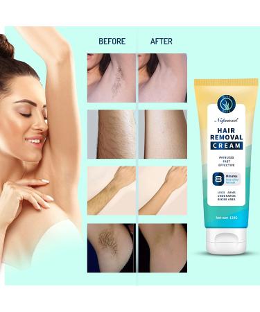 Painless Hair Removal Cream for Women - Fast & Effective Depilatory Cream for Underarm & Body Hair 120g - Skin-Friendly Formula - Buy Online on GoSupps.com