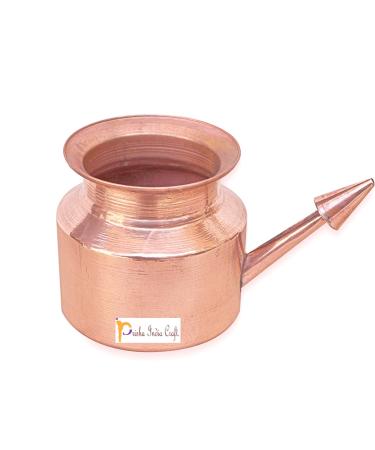 Prisha India Craft Copper Neti Pot | Sinus Irrigation (Gold) - Natural Nasal Relief - Buy Online on GoSupps.com
