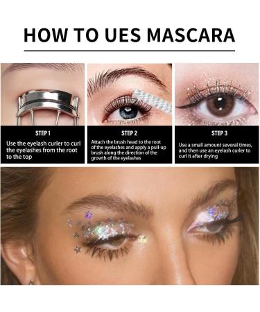  G n rique Shimmering mascara glitter mascara - Shimmering mascara with sparkling sequins long-lasting volumizing mascara for curled lashes for women - Buy Online on GoSupps.com