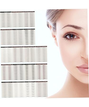  HONMEET 18Pcs Eyebrow Stickers Eyebrow Stencils Makeup Gadgets Eyebrow Stickers Water Transfer Forehead Paper Water Transfer Eyebrow Size 3d - Buy Online on GoSupps.com