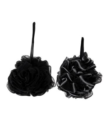 Healeved Mesh Shower Ball 4pcs Bamboo Charcoal Bath Ball Hair Bump up Sponge Mens Loofah Shower Scrubber Ball Men Body Scrubber Shower Bath Sponge 1 Count (Pack of 1)