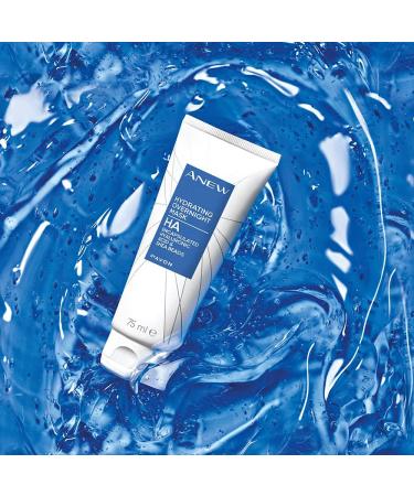 Avon Anew Hydrating Overnight Mask with Hyaluronic Acid and Shea Butter to Boost Skin's Moisture and Reduce Fine Lines 75ml - Buy Online on GoSupps.com