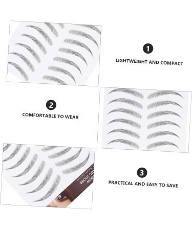 Didiseaon 12 sheets Imitation Eyebrows Transfer Hairlike Tattoos Artificial Women Sticker Eyebrow for - Buy Online on GoSupps.com